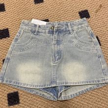 高腰a字裙裤半身裙女2025夏季新款显瘦辣妹小个子包臀短裙牛仔裙