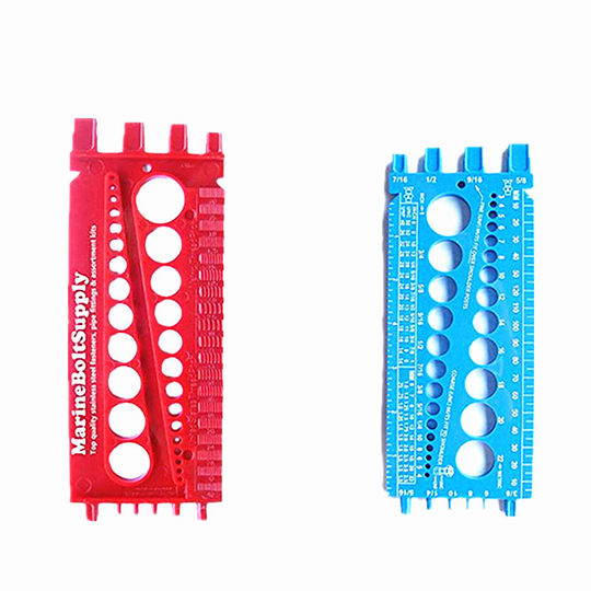Cross Border Multifunctional Portable Screw Nut Gauge Measuring Ruler Nut Bolt Thread Gauge Batch