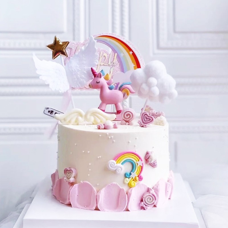 Pony Unicorn Birthday Cake Decoration Or...