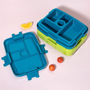 Customized Kidsren's Plastic Lunch Box with Compartments, Microwaveable and Anti-Scalding Lunch Box, Special Student Picnic Box for Working Girls
