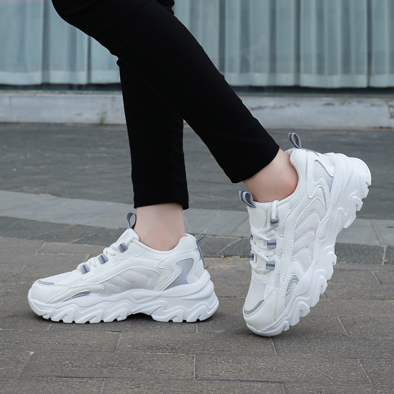Bala bala versatile white sneakers, dad shoes, size 41, lightweight and soft, suitable for spring and autumn, student sports and running shoes, new women's style Bala bala versatile white sneakers, dad shoes, size 41, lightweight and soft, suitable for spring and autumn, student sports and running shoes, new women's style