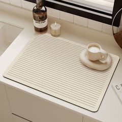 コーヒーテーブル、キッチン食器、珪藻泥排水パッド、カウンタートップ吸水速乾滑り止めパッド、高温耐性食器パッド、売れ筋