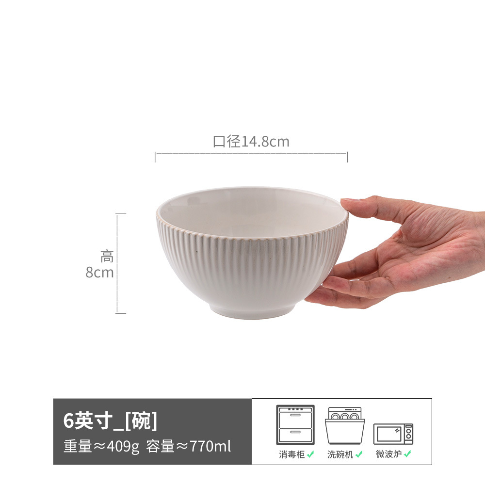 Una colección de tazones de fideos para una persona, tazones de vajilla de cerámica retro, tazones de sopa para el hogar, tazones de ensalada, tazones de verduras, tazones de sopa al por mayor