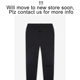 2022Ss Velvet Pants Black Flocking Print Essentials Trendy Brand Pants Cross-Border