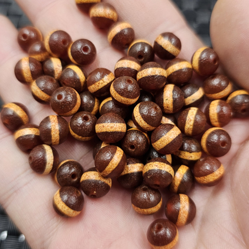 Red agate linear-shaped dzi beads, round jade beads, 8mm loose beads for bracelets, necklaces, and jewelry accessories, jade beads wholesale