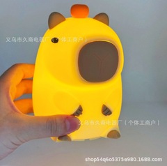 跨境卡皮巴拉小夜灯USB充电灯拍拍灯儿童睡眠伴睡床头灯硅胶灯