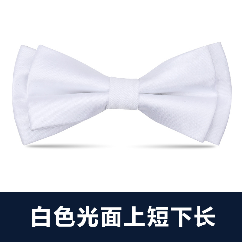 ↤↤↤흰색 광택이 있는 짧고 긴 나비넥타이 ↦=>=>=>