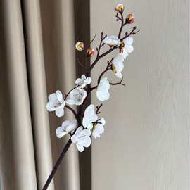 仿真花单支梅 腊梅花新年装饰插花福桶 梅花树景观造型腊梅批发