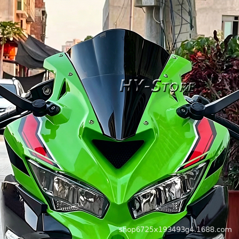 Suitable for Kawasaki Zx4R Zx25R 2020-2023 Modified Front Wind Deflector and Front Windshield Panel