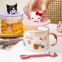 HelloKitty杯盖3D造型硅胶防尘马克杯盖子卡通可爱少女ins玻璃杯