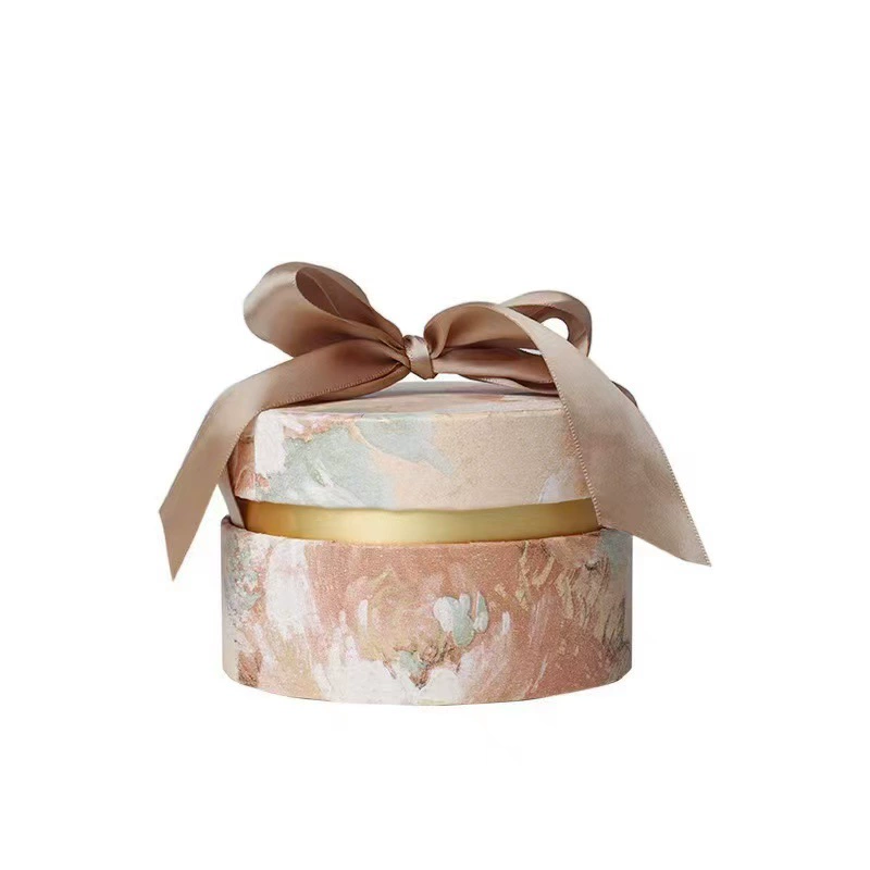 Brand gift box with bow