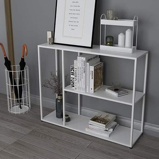 Nordic Style Wrought Iron Entrance Table Simple Living Room Sofa Rear Storage Rack Wall Decorative Narrow Side Table Table Partition Side Table