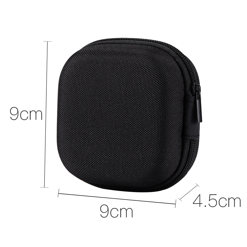EVA耳机收纳包数据线充电头包装盒便携黑色耳机包装保护套