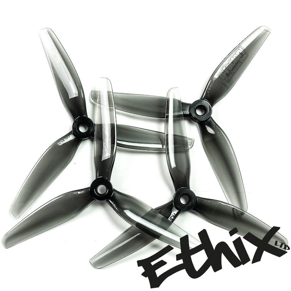 HQProp Ethix联名 S5 5X4X3（2正2反)  经典灰 穿越机 FPV 螺旋桨
