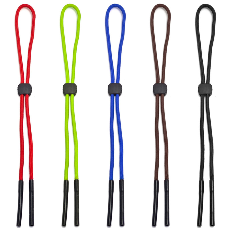 Glasses Strap with Thick Fixed Straps, Adjustable Single-Color Neck Strap Made of Woven Polyester for Outdoor Sports Glasses Strap with Thick Fixed Straps, Adjustable Single-Color Neck Strap Made of Woven Polyester for Outdoor Sports