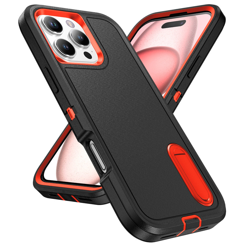 三防スタンド欧米iPhone16 Pro Max携帯ケース鎧転倒防止クリエイティブ保護カバーを適用|undefined
