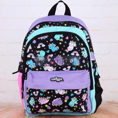 Mochila escolar australiana smiggle escuela primaria mediana hombro reducción de carga mochila ultraligera niños de jardín de infantes linda mochila escolar