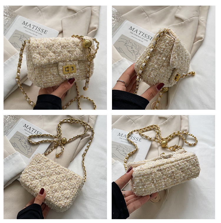 Nuovo vento profumato di lana autunno inverno nuova mini borsa a tracolla a forma di canapa e cotone da donna carina_voghion.com