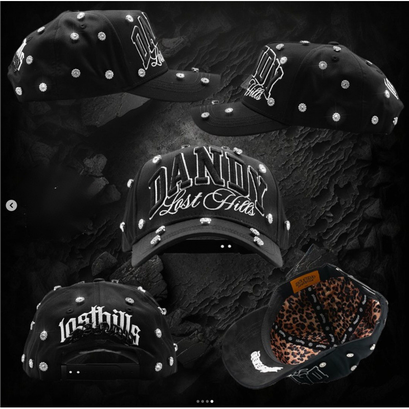 Tendencia transfronteriza hip hop Dandy Dandy sombrero con letras de diamante sombrero de pato doblado a lo largo del sombrero de béisbol image 108