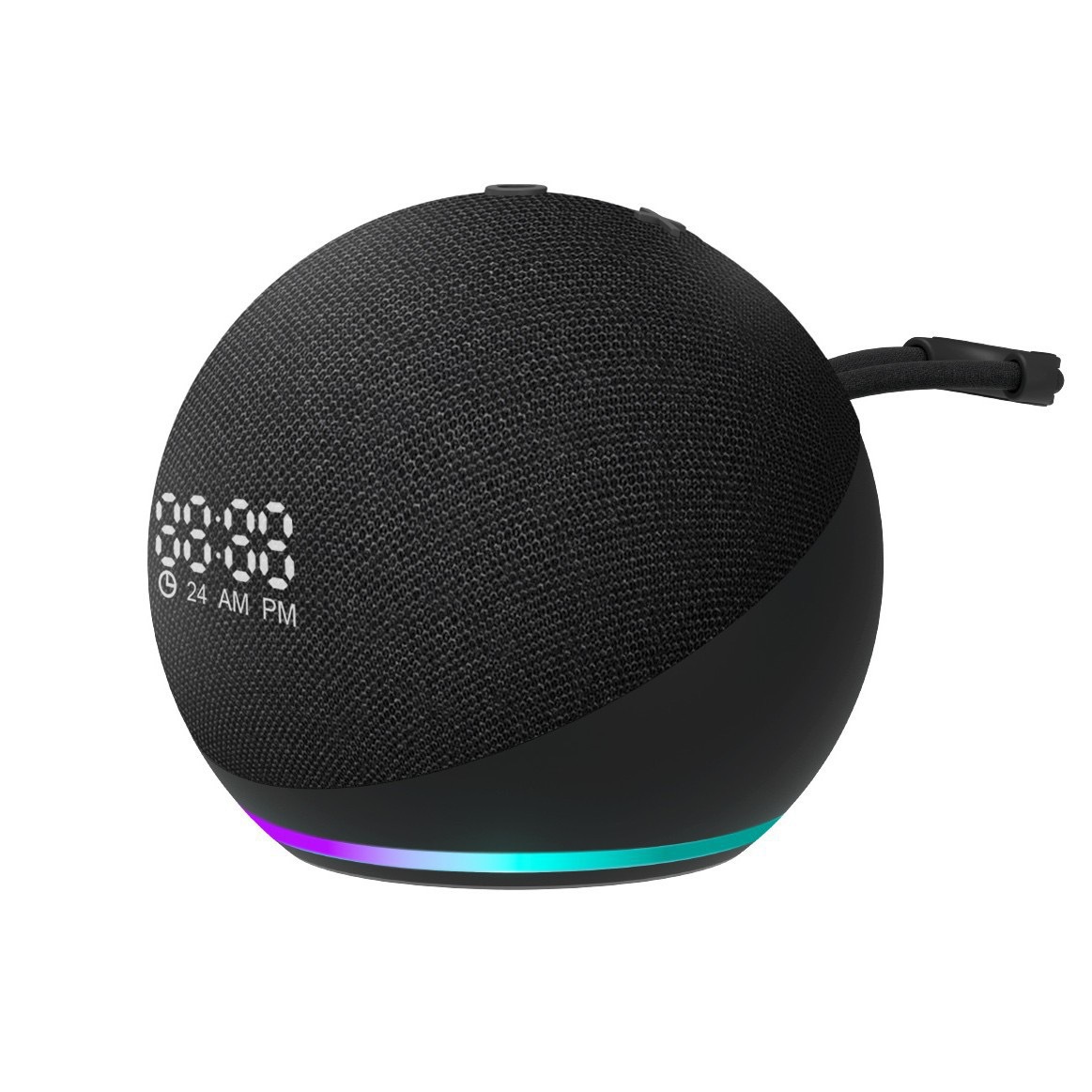 Alaxe transfronterizo con altavoces Bluetooth de pantalla altavoces inalámbricos soporte de pared de tela tarjeta de enchufe pequeño ventilador de escritorio de sonido