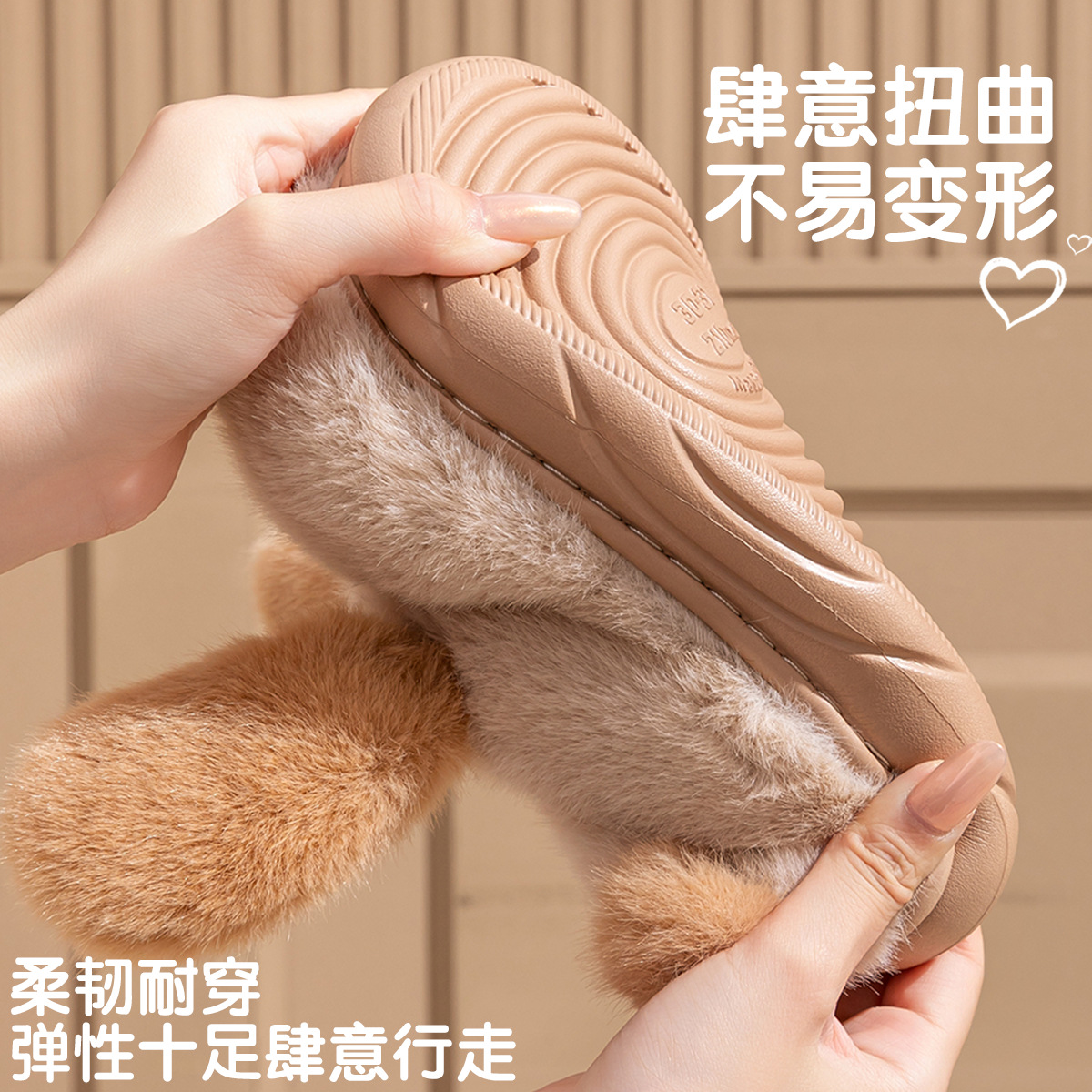 Hermosas zapatillas de algodón para perros para mujeres 2025 nuevas zapatillas de algodón antideslizantes cálidas para el hogar para mujeres invierno