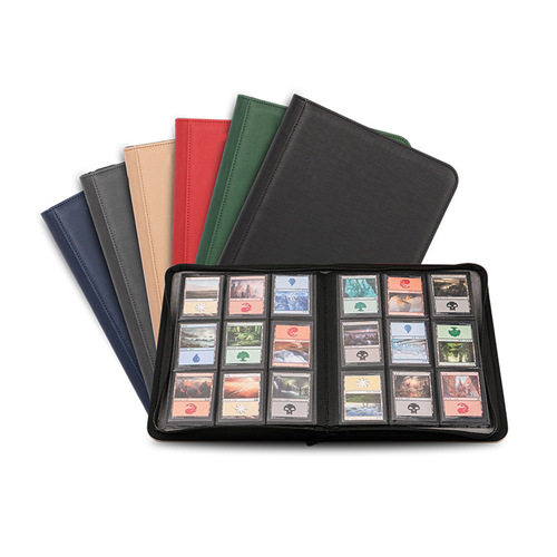 12 twelve zipper card book large capacity card collection book 9 nine grid PTCG star card Game King 4 grid card book