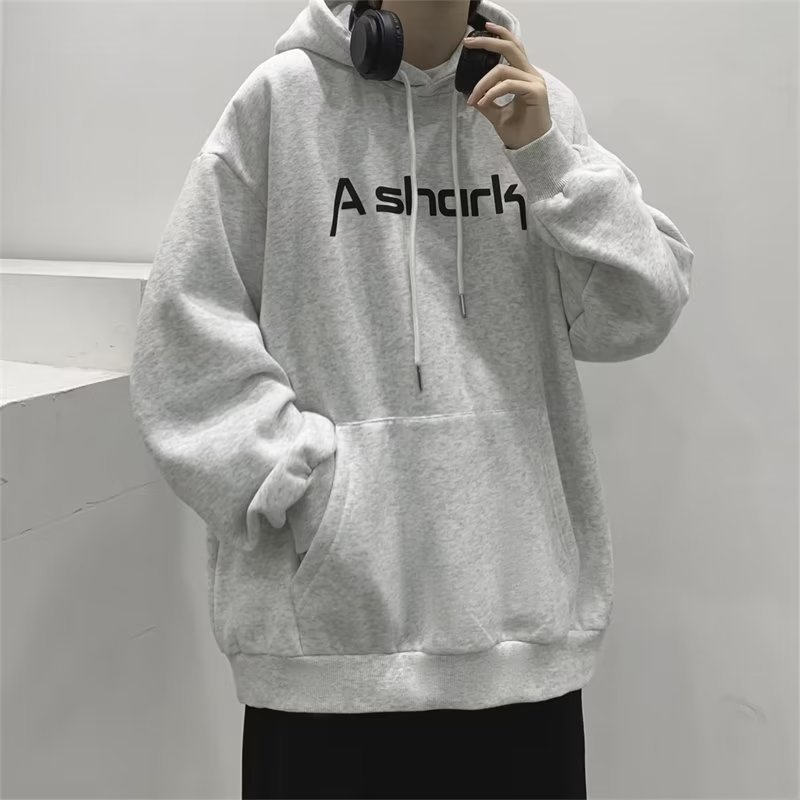 2023 otoño nuevo suéter abrigo de los hombres de moda Suelta todo partido manga larga con capucha suéter de los hombres y las mujeres de la pareja superior