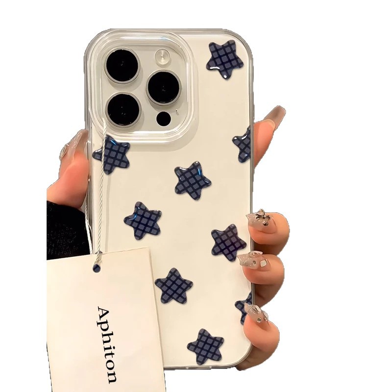 Estrella de cuadros negros para iphone16pomax Apple 15pr teléfono móvil g 14 nuevo 13 · Apple 16pro
