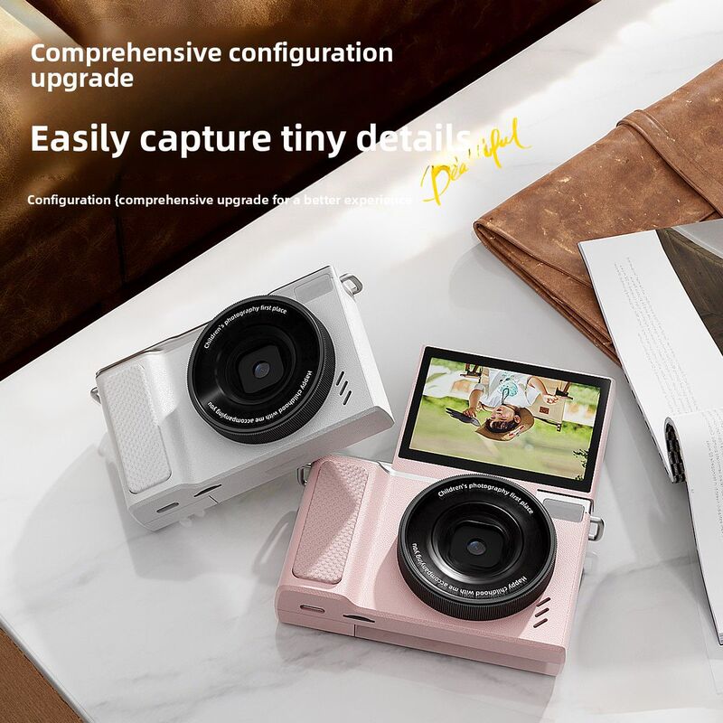 Cross-Border 2026 New Product Ccd Camera with High-Definition Flip Screen, Affordable Recommendation for Students, Travel, Birthday, and Holiday Gifts