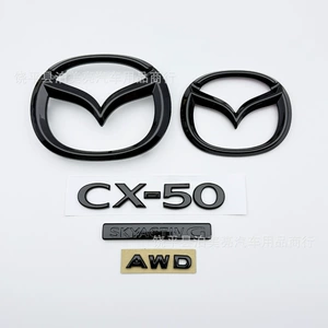 Mazda CX-50 üçün parlaq qara arxa yazı emblemi, AWD emblemi