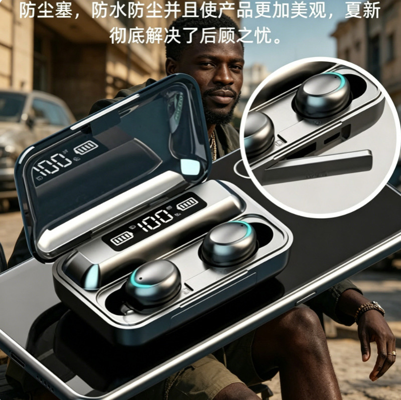 Noise-Cancelling, Ultra-Long Standby, Universal Mobile Phone Battery Life, Small Wireless Bluetooth Earphones, Invisible Mini F9 In-Ear Earbuds Noise-Cancelling, Ultra-Long Standby, Universal Mobile Phone Battery Life, Small Wireless Bluetooth Earphones, Invisible Mini F9 In-Ear Earbuds