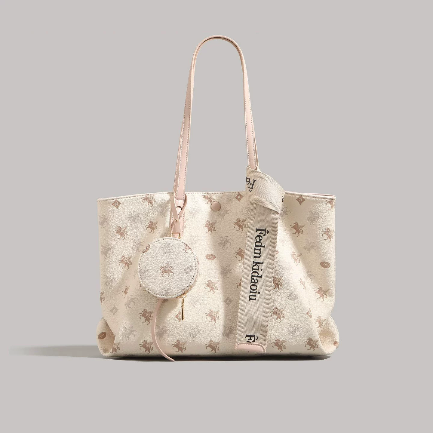 Capacious one-shoulder bag, for students