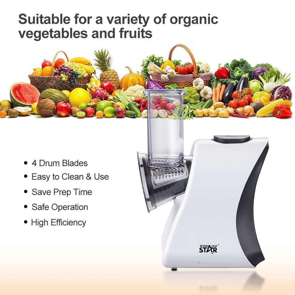 WINNINGSTAR, corte de verduras en el hogar transfronterizo, corte en rodajas, 4 cortadores de cocina, cortadores de cocina eléctricos multifuncionales pequeños