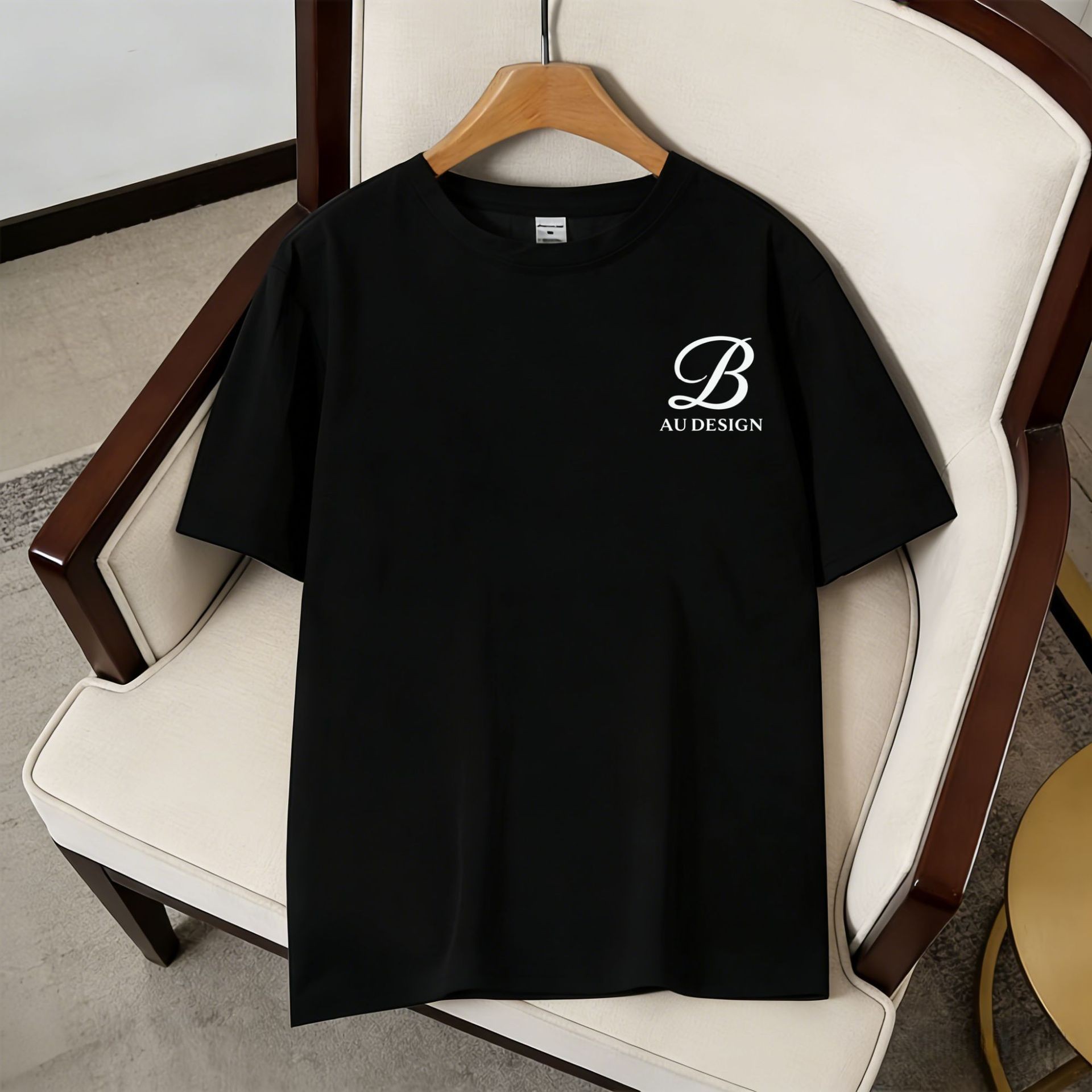 Summer Trendy Brand Printed Short-sleeved T-shirt Large Size Sports Top Fashion Men T-shirt_viptrois.com