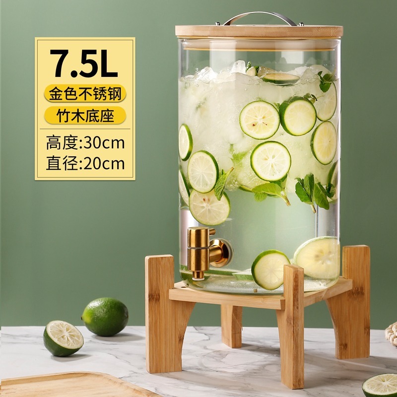 コカ・コーラ風タンク型容器 家庭用・業務用 蛇口付き 大容量飲料缶 高硼珪酸ガラスボトル フルーツティー飲料タンク|undefined