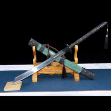 龙泉市刀剑手工锻打花纹钢康熙宝刀唐横刀镇宅宝剑收藏摆件未开刃