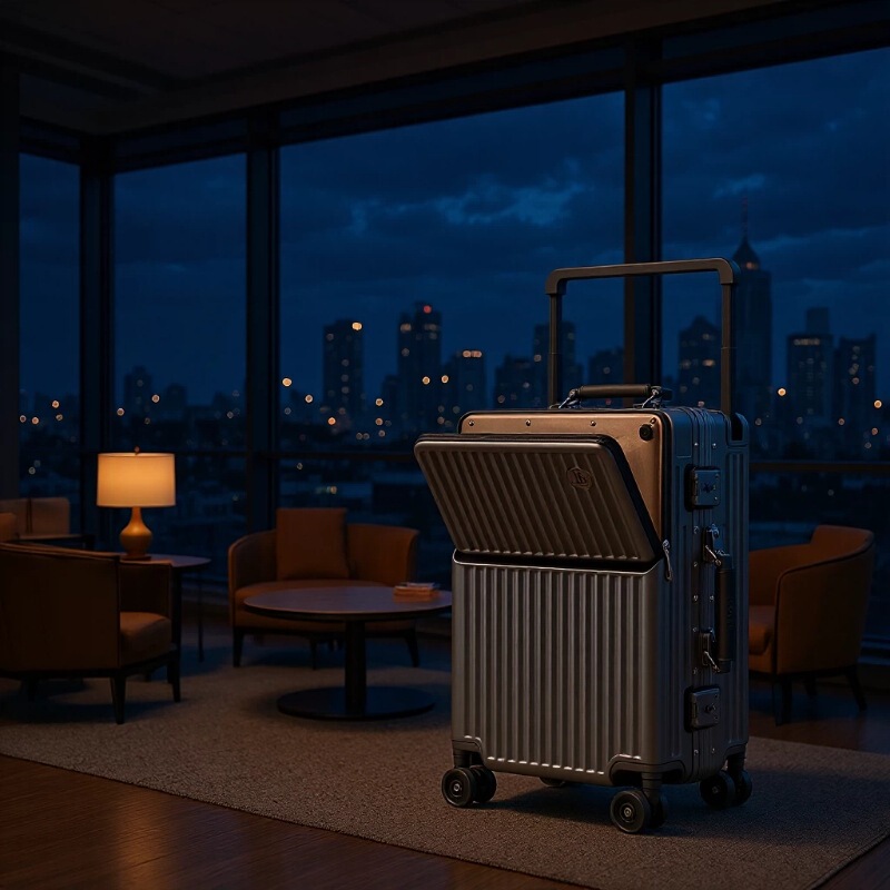 Cross-Border Wide-Handle Front-Opening Suitcase for Women 2026, Carry-On Trolley Suitcase 20inch Suitcase Travel Case 24 for Men 26inch Cross-Border Wide-Handle Front-Opening Suitcase for Women 2026, Carry-On Trolley Suitcase 20inch Suitcase Travel Case 24 for Men 26inch
