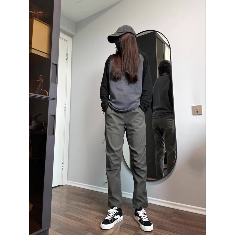 Spring and Autumn Trendy Brand Loose Sports Pants Unisex Casual Pants Slim Fit Versatile Sweatpants Plus Size Solid Color Long Pants