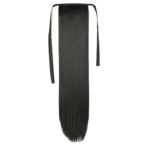 Wig ponytail female long hair simulation hair clip wig long straight hair tie-style short clip natural braid hair piece
