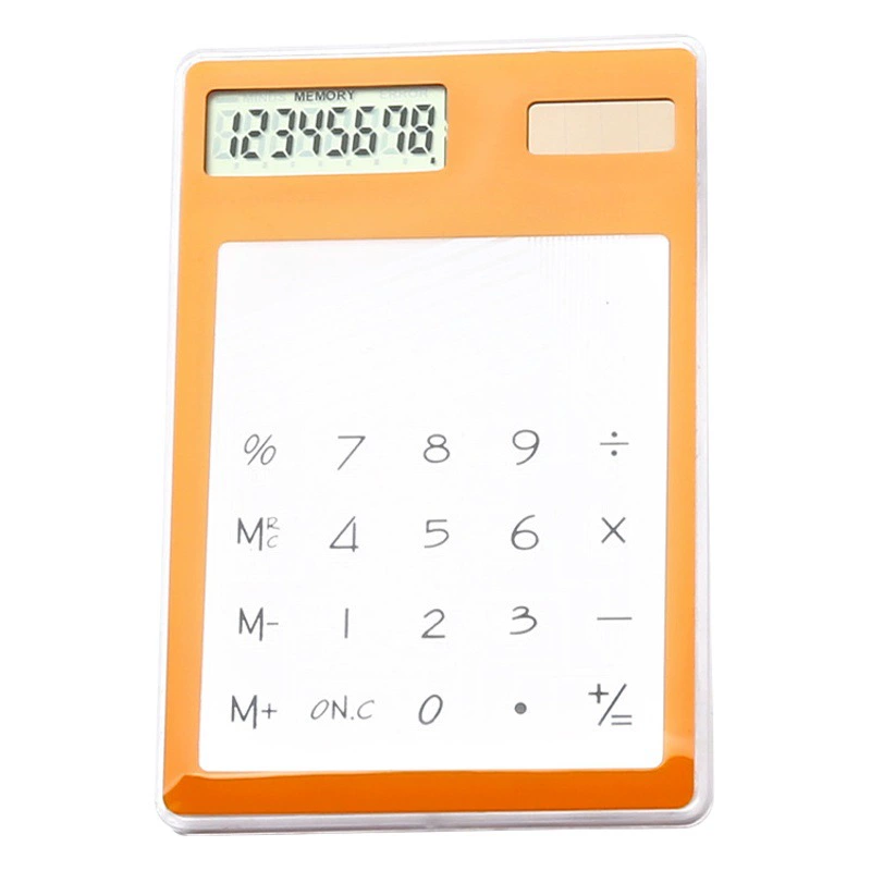 Южная Корея Креативный Прозрачный Калькулятор Солнечный Компьютер Студенческий Портативный Сенсорный Мини Симпатичный Калькулятор Карт