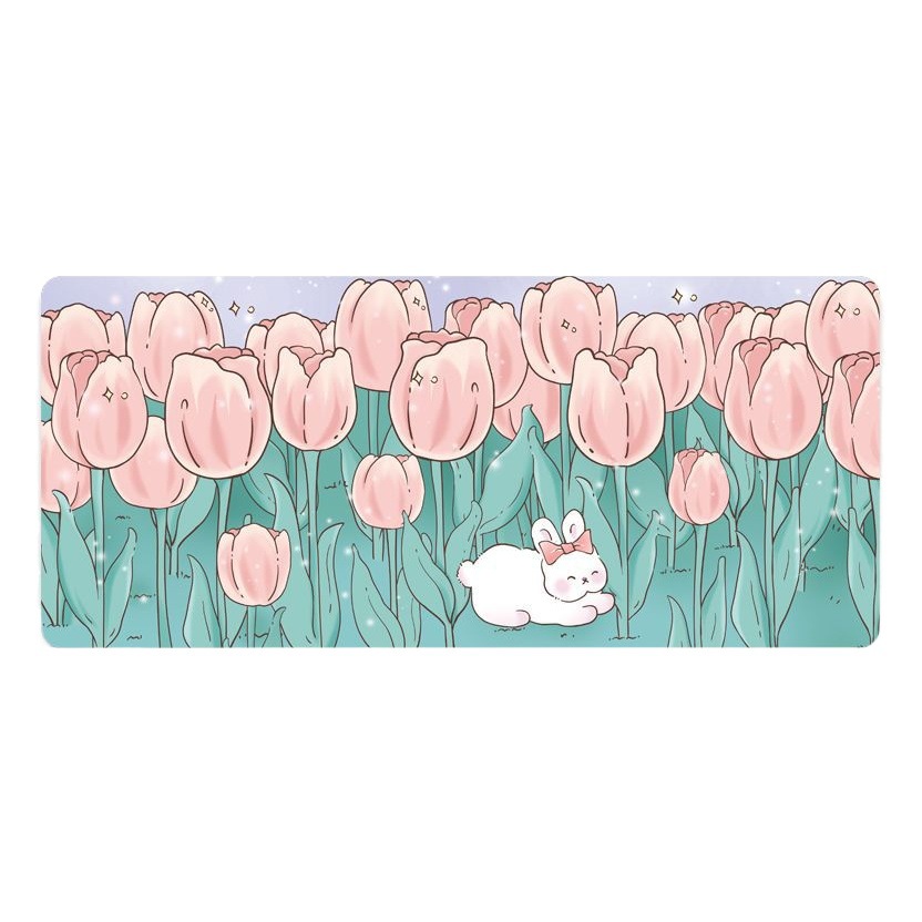 Original flor alfombrilla de ratón de gran tamaño de dibujos animados lindo ins portátil teclado pad Oficina aprendizaje escritorio pad para las mujeres