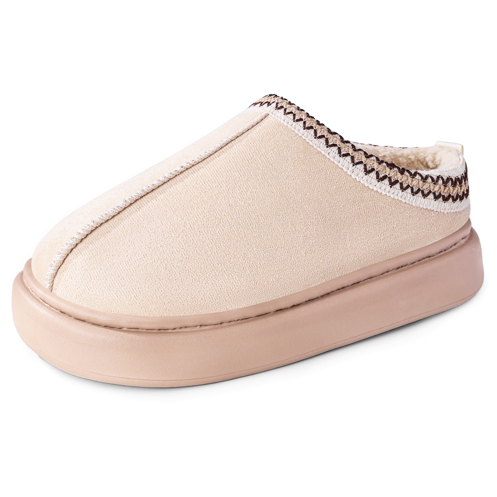 Zapatillas de algodón transfronterizas zapatillas de invierno ligeras calentadas zapatillas de algodón en el hogar medio trapeador de fondo grueso de algodón de peluche