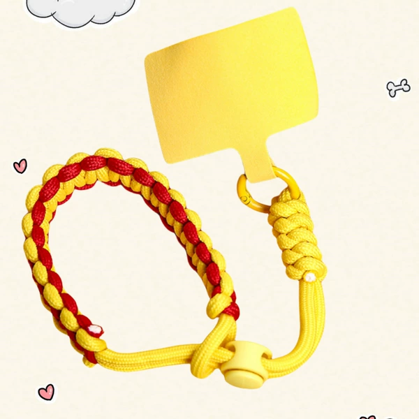 Short [Yellow and Red] adjustable + yellow velvet clip