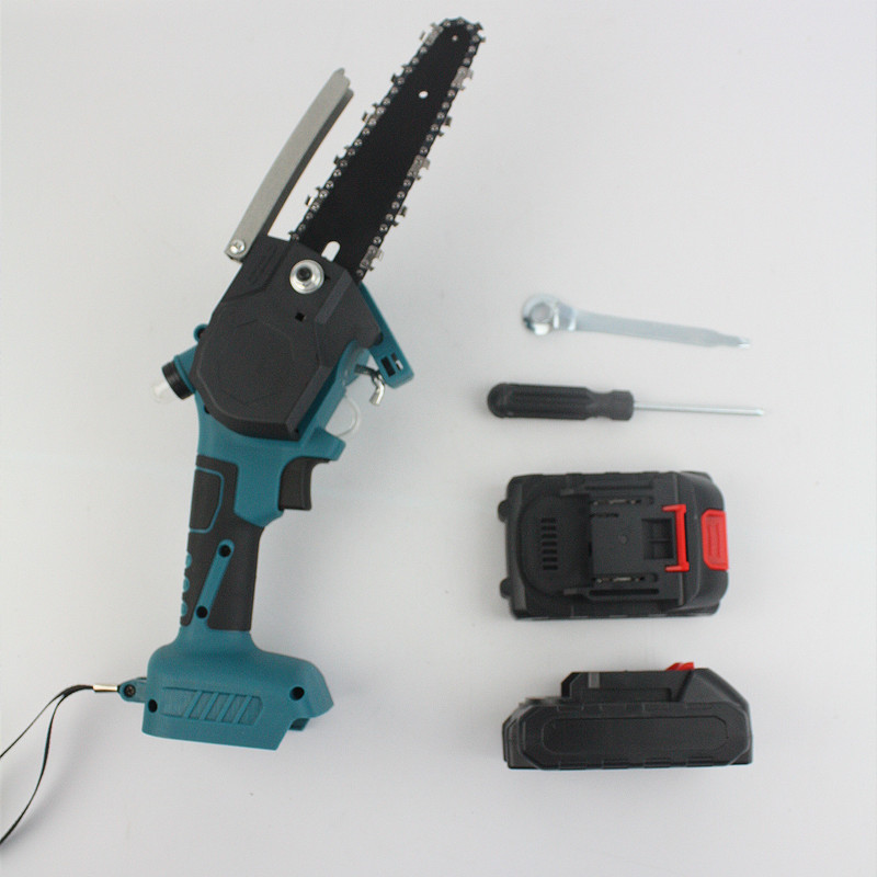 6 pulgadas mini motosierra eléctrica sierra eléctrica de mano recargable pequeña motosierra eléctrica de una sola mano jardín litio carga motosierra eléctrica