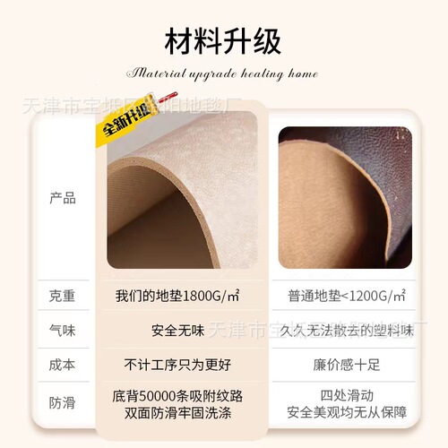 Kitchen mat household anti-slip anti-oil anti-fall floor mat washable reusable ground padding carpet water-absorbent foot mat