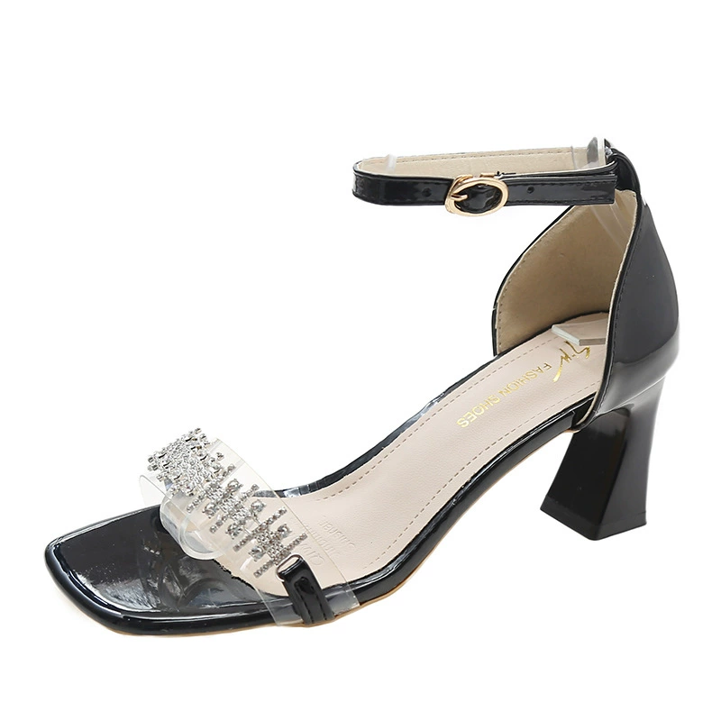 Sandals, summer footwear, universal shoes high heels, french style, 2023