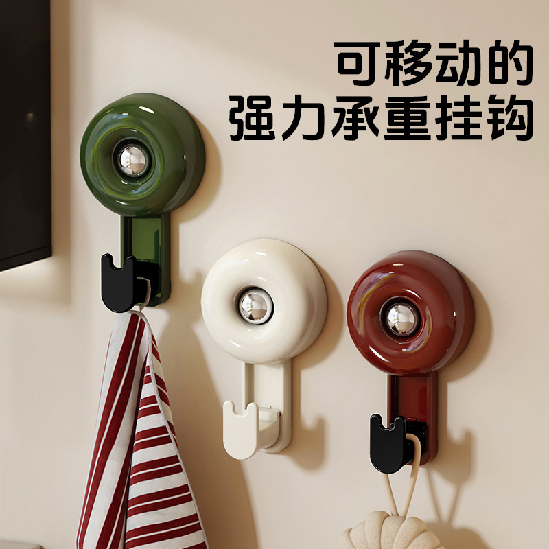 中古风大号吸盘挂钩家用门后免打孔多功能衣帽粘钩厨房收纳神器|undefined