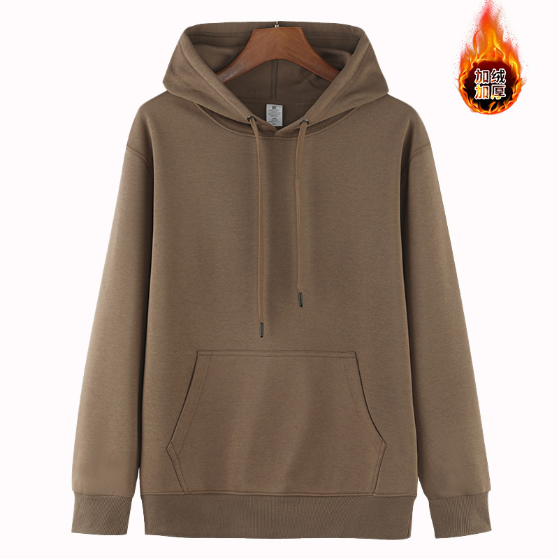 400g suéter con capucha para hombre pesado otoño e invierno sudadera con capucha suéter de algodón de manga larga camisa de manga larga chaqueta de tendencia