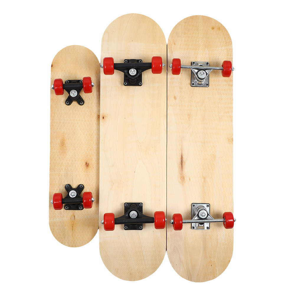 儿童通用滑板双面空白板面7层中国枫木原木色DIY手绘涂鸦绘画滑板