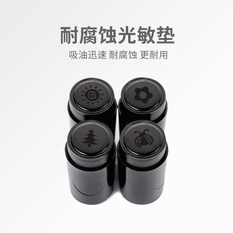 Sello de golf directo de fábrica de secado rápido logotipo impermeable sello de plástico fotosensible diseño de logotipo personalizado